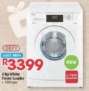 Defy 6kg White Front Loader