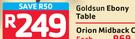 Goldsun Ebony Table