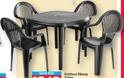 Goldsun Ebony Table