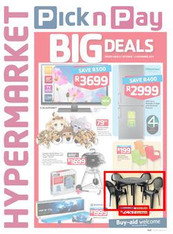 Pick n Pay Hyper : Big Deals ( 21 Oct - 02 Nov 2014 ), page 1