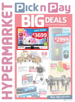 Pick n Pay Hyper : Big Deals ( 21 Oct - 02 Nov 2014 ), page 1