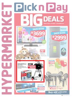 Pick n Pay Hyper : Big Deals ( 21 Oct - 02 Nov 2014 ), page 1