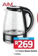 AIM 2000W 1.7L Glass Kettle