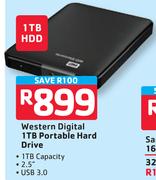 Western Digital 1TB Portable Hard Drive