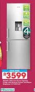 Hisense Metallic 299ltr Fridge With Bottom Freezer And Water Dispenser-H299BMEWD