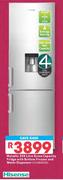 Hisense Metallic 359ltr Fridge With Bottom Freezer And Water Dispenser-H359BMEWD