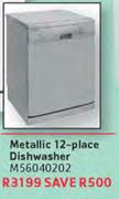 Kelvinator Metallic 12-Place Dishwasher-M56040202