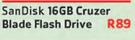 Sandisk 16GB Cruzer Blade Flash Drive