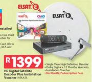 Elsat HD Satellite Decoder Plus Installation Voucher IVPLATS