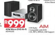 Aim 40W Micro DVD Hi-Fi ADVM200