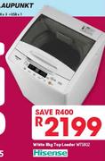 Hisense White 8kg Top Loader-WTS802