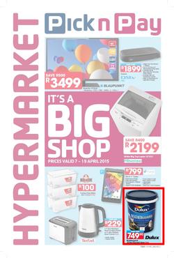 Pick n Pay Hypermarket (07 Apr - 19 Apr 2015), page 1