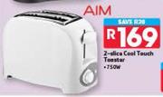 Aim 2 Slice Cool Touch Toaster-750W