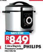 Philips 5Ltr Electric Pressure Cooker HD2105/46