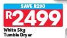 Defy White 5kg Tumble Dryer