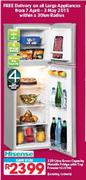 Hisense 220ltr Gross Capacity Metallic Fridge With Top Freezer-H220TME