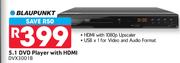 Blaupunkt 5.1 DVD Player With HDMI DVX3001B