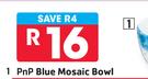 Pnp Blue Mosaic Bowl