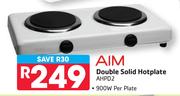 AIM Double Solid Hotplate AHPD2 900W Per Plate