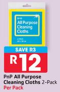 Pnp All Purpose Cleaning Cloths-Per 2 Pack