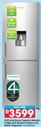 Hisense 299L Gross Capacity Metallic Fridge With Bottom Freezer And Water Dispenser H299BMEWD