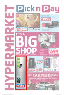 Pick n Pay Hyper WC :  Big Shop (23 Jun - 05 Jul 2015), page 1