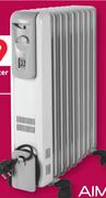 AIM 1500W 9-Fin Oil Filled Heater