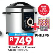 Philips 5Ltr Electric Pressure Cooker HD2105/46