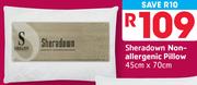 Sheradown Non-Allergenic Pillow 45x70Cm