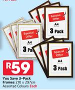 You Save 3 Pack Frames 210x297Cm-Each