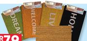 Mat Mania Coir Natural Mat 40x60Cm-Each