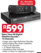 Elsat Open View HD Digital Satellite Decoder 15 Channels