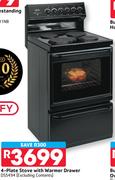 Defy 4 Plate Stove With Warmer Drawer DSS494