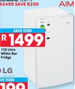 AIM 110L White Bar Fridge