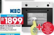 KIC Built-In Stainless Steel Oven KE0603IX+ Handy Andy Cream Or Trigger