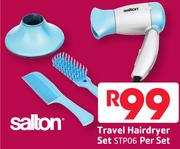 Salton Travel Hairdryer Set STP06-Per Set