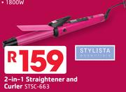 Stylista 2-In-1 Straightener And Curler STSC-663