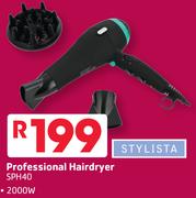 Stylista 2000W Professional Hairdryer SPH40