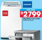 Samsung 9Kg White Top Loader WA90H4200SW