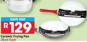 O2 Cook 26Cm Ceramic Frying Pan-Each