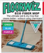 Floorwiz Purple, Green Or Blue Eco Fibre Mop-Each