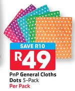 PNP General Cloths Dots-Per 5 Pack