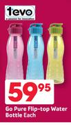 Tevo Go Pure Flip-Top Water Bottle-Each