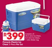 Pinnacle Plastic Ice Chest 3 Piece Per Set