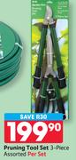 PNP Garden Pro Pruning Tool Set 3 Piece Assorted-Per Set