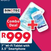 Sinotec 7" WiFi Tablet With 3.5" Smartphone