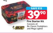 Bic Fire Starter Kit
