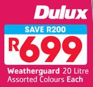 Dulux Weatherguard-20L Each