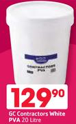 GC Contractors White PVA-20L