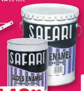 Safari Black Or White Gloss Enamel-5L Each
